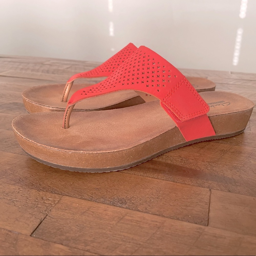 Clark Arron Logan Leather Sandal Size 8